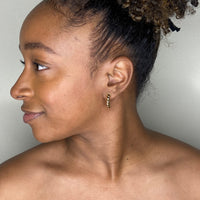 Twist Hoop Gold Earrings